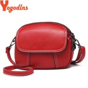 Yogodlns PU Leather Women Shoulder Bag Female Purse and Handbags Girls Mini Crossbody Bag Vintage Small Mini Flap Bolsos