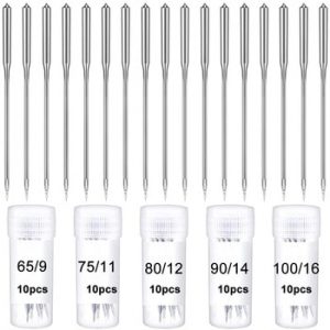 Imzay 50Pcs Household Sewing Machine Needle Sharp Universal Regular Point For Singer Brother Sewing Machine Accessories