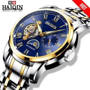 HAIQIN Mechanical watches mens automatic wrist watch for mens watches top brand luxury watch men Tourbillon relojes hombre 2020