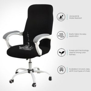 Cover for Computer Chair  Water Resistant Jacquard Office Chair Slipcover Elastic for Home Armchair 1PC  sillas de oficina