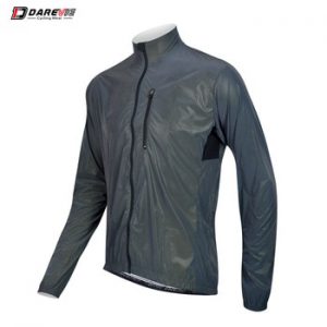 Darevie Cycling Jacket Full Reflective Rainbow Cycling Jacket Long Sleeve Water Resistant Windproof Biking Jacket Chest Pocket