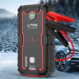 UTRAI Jump Starter 2000A/1600A Car Booster Power Bank Battery 12V Auto Starting Device Charger Emergency Battery Car Starter