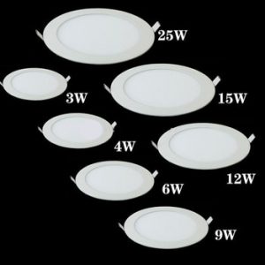 Dimmable LED Panel Light Ultra Thin Ceiling Recessed Downlight 3w 4w  6w 9w 12w 15w 25w Round LED Spot Light AC85-265V