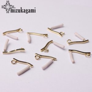 Zinc Alloy Golden Distorted Long Tip Earrings Base Connectors Linker 1*20mm 6pcs/lot For DIY Earrings Jewelry Making Accessories