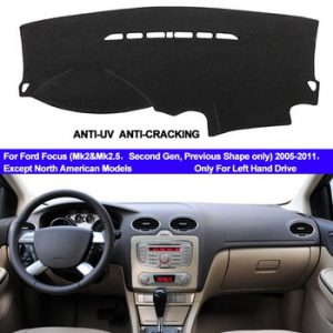 TAIJS Car Dashboard Cover Dash Mat For Ford Focus 2 MK2 2005 2006 2007 2008 2009 2010 2011 Non-slip Carpet Dashmat Sun Cover Pad