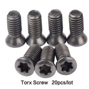 20pcs/lot M1.8 M2 M2.5 M3 M3.5 M4 M5 M6 torx screw for carbide turning inserts CNC lathe tool accessories bar alloy steel 12.9