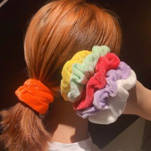 4.3 inch Velvet Scrunchie Elastic Hair Bands For Women Girls Ponytail Holder Hair Rope Rubber Band Headband Hair Accessories 062