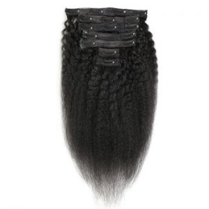 Clip in Human Hair Extensions Kinky Straight Hair Brazilian Remy Hair Extensions 7 pcs/set 100G Full Head Free Shipping