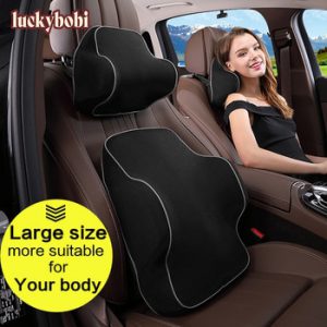 Car Seat Head Neck Rest Massage Auto Pillow Space Memory Neck Headrest Car Cover Vehicular Pillow Seat Headrest Accessories