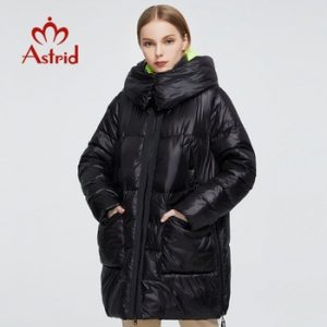 Astrid 2020 New Winter Women's coat women long warm parka fashion Jacket hooded Bio-Down female clothing Brand New Design 7253