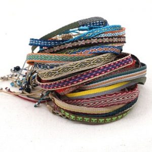 GO2BOHO Women Bracelet Boho Jewelry Braided Bracelets Handmade Weave Trendy Pulsera Mujer Moda Bohemian Bangles Wholesale