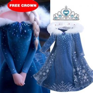 Girls Princess Dress Christmas Halloween Party Costumes Children Birthday Vestidos Robe Kids Disfraz Clothes Dress Costume