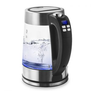 BioloMix 1.8L Blue LED Light Digital Glass Kettle 2200W Tea Coffee Kettle Pot with Temperature Control & Keep-Warm Function