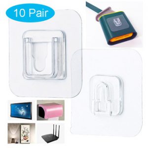 Double sided Adhesive Wall Hooks Hanger Strong Transparent Suction Cup Sucker Kitchen Bathroom Wall Storage Holder