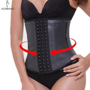 9 Steel Bone Latex Waist Trainer Shapewear Slimming Belt Waist Cincher Body Shaper Girdle Workout Tummy Control Corset for Women