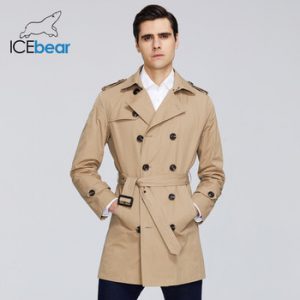 ICEbear 2020 New men's trench coat high-quality men's long lapel windbreakers men's brand clothing MWF20709D