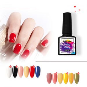 Gel Nail Polish Semi-Permanent Varnish Hybrid UV LED Matt Base Top Coat Soak Off Lacquer Glitter Shiny Color Art Cat Eye