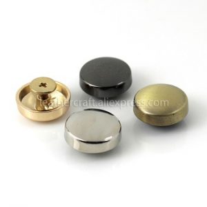 4pcs Metal Round Screw Back Rivets Studs Nail Stud for Garment Leather Craft Belt Bag Wallet Decoration Hardware 16mm