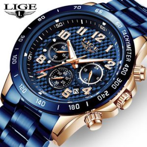 LIGE 2020 New Arrival Men Watches Top Luxury Brand Sport Watch Men Chronograph Quartz Wristwatch Date Male Relogio Masculino+Box