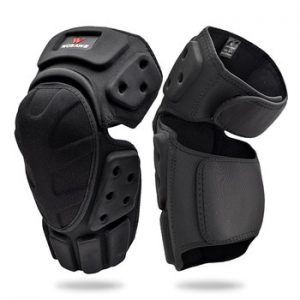 WOSAWE Adjustable Knee Protector Motorcycle Motocross Riding Cycling Skating Ski Knee Pads Kneepads Black Brace Support