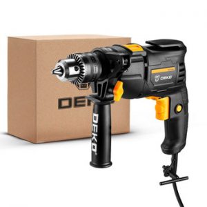 DEKO New DKIDZ Series 220V Impact Drill 2 Functions Electric Rotary Hammer Drill Screwdriver Power Tools Electric Tools