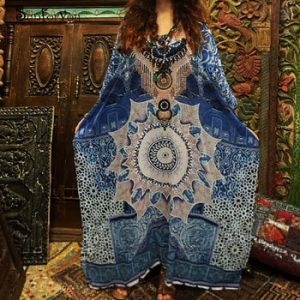 Plus size Cotton Beach Maxi Dress Cover up Bathing suit Cover ups Salida de Playa 2020 Kaftan Beach Swimwear Cover up Playeros