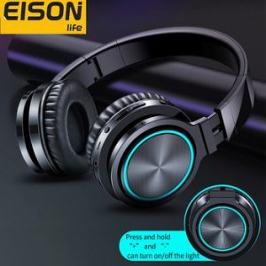 EISON Wireless Headphones Strong Bass Bluetooth Headset Noise Cancelling Bluetooth Earphones Low Delay Earbuds for Gaming