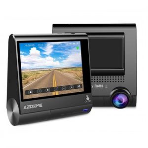 AZDOME Dash Cam M05 3" OLED Touch Screen Car DVRs Recorder With GPS Vehicle Rear View Camera Camcorder Night Vision Dashcam