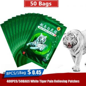 400Pcs/50bags Vietnam White Tiger Balm Pain Patch Body Neck Massager Meridians Stress Relief Arthritis Capsicum Plaster C161