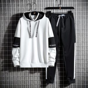 Casual Tracksuit Men Hooded Sweatshirt Outfit Spring Autumn Mens Sets Sportswear 2020 Male Hoodie+Pants 2PCS Jogging Sports Suit