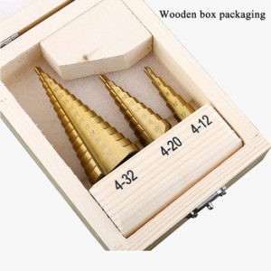 3pcs Hexagon Handle Spiral Stepped Drill Pagoda Drill Bit Hole Multi-purpose Reamer Plate Iron Aluminum PlateDrilling drill set