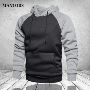 Winter Oversize Men Hoodies Long Sleeve Hooded Sweatshirt Pullover Men's Tops Blouse Pocket Pullover 4XL Thick Warm Coat Male