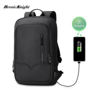 Heroic Knight Men Multifunctional Backpack Waterproof 14inch Laptop Bag High Capacity Bag for School Business Man Travel Pack