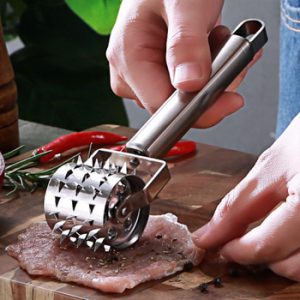 Stainless Steel Meat Tenderizer Meat Chopper Roller Meat Hammer For Steak Knock-Sided Steak Pork Pounders Cooking Kitchen Tools