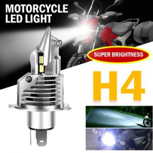 /HL LED H4 Motorcycle Headlight Bulb 6500K LED Light High Beam + Low Beam H4 LED Bulb Replacement Lamp for Auto 12V 24V