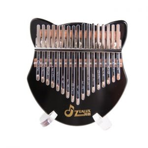 17-Key Acrylic Kalimba Black Transparent Thumb Piano Mbira Sanza Kalimba Thumb Piano Keyboard Musical Instrument Tuning Hammer