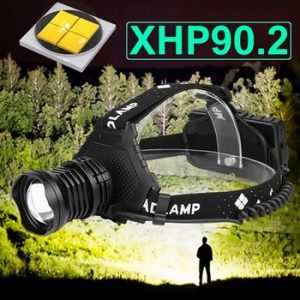 300000 LM XHP90.2 LED Headlight XHP90 High Power LED Head Lamp 36W Usb 18650 Rechargeable XHP70 Head Light XHP50.2 Zoom Headlamp