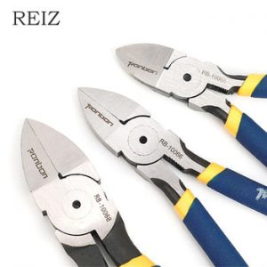 REIZ Diagonal Cutting Pliers 5 6 7 Inch Wire Stripping Tool Side Cutter Cable Burrs Nipper Electricians DIY Repair Hand Tools