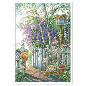 Sweetheart's Gate cross stitch kit forest flower 18ct 14ct 11ct white fabric cotton thread embroidery DIY handmade needlework