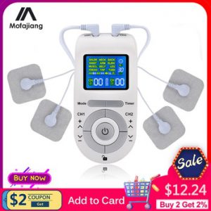 Tens Machine Massager EMS Electronic Pulse Massager Electrical Nerve Muscle Stimulator Acupuncture Low Frequency Physiotherapy