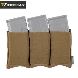 IDOGEAR Tactical 5.56 Magazine Pouch Fast Draw MOLLE Mag Pouch Carrier Triple Open Top 3555