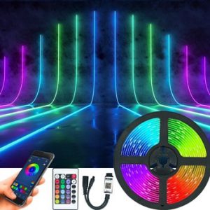 Bluetooth LED Strips Lights luces LED RGB 5050 2835 Flexible Lamp Tape Ribbon With Diode DC 12V 5M 10M 32.8ft Christmas New Year