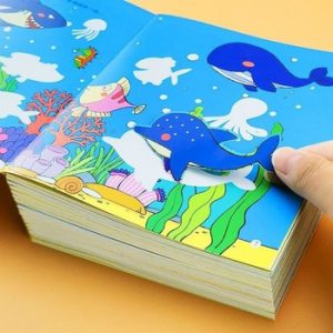 3200 Sheets Cute Anime Stickers Children's Concentration Training Sticker Book All 18 Volumes Baby Student Stickers Child Books