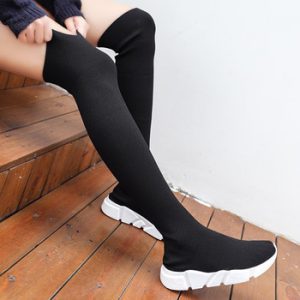 Woman Boots Long Tube Socks Shoes 2020 New Female Fashion Flat Shoes for Women Basket Winter Boots Female Shoes Women Sneakers