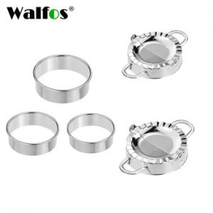 WALFOS 5pcs Stainless Steel Dumpling  Tool Set  Dumpling Press And Cutter Dumpling Mold