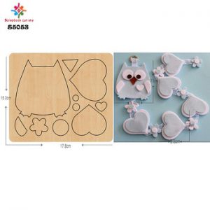 home decoration accessories  Owl cutting dies  wooden die cutting  for scrapbooking  15.8mm/ S5053