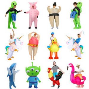 New Inflatable Dinosaur costume Alien Sumo Party costumes unicorn suit dress Cosplay disfraz Halloween Costumes For Adult kids