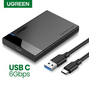 Ugreen HDD Case 2.5 SATA to USB 3.0 Adapter Hard Drive Enclosure for SSD Disk HDD Box Type C 3.1 Case HD External HDD Enclosure