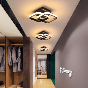 Modern Ceiling Lamp For Home Led Lustre Black&White Small Led Ceiling Light For Bedroom Corridor Light Balcony Lights Luminaires