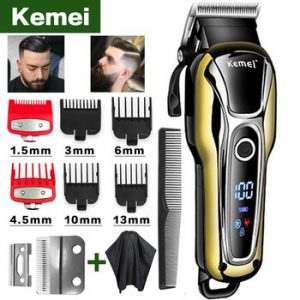 Kemei hair clipper professional hair Trimmer in Hair clippers for men electric trimmers LCD Display machine barber Hair cutter 5